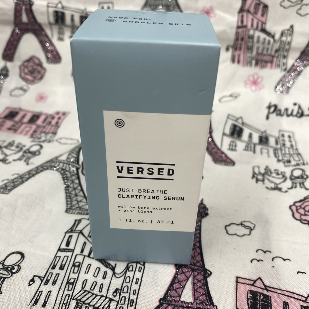 VERSED‎ Just Breathe Clarifying Serum Willow Bark Extract Zinc Blend 1 oz